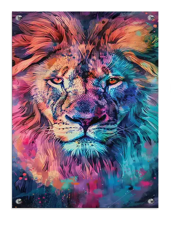 Colorful Lion Plakat