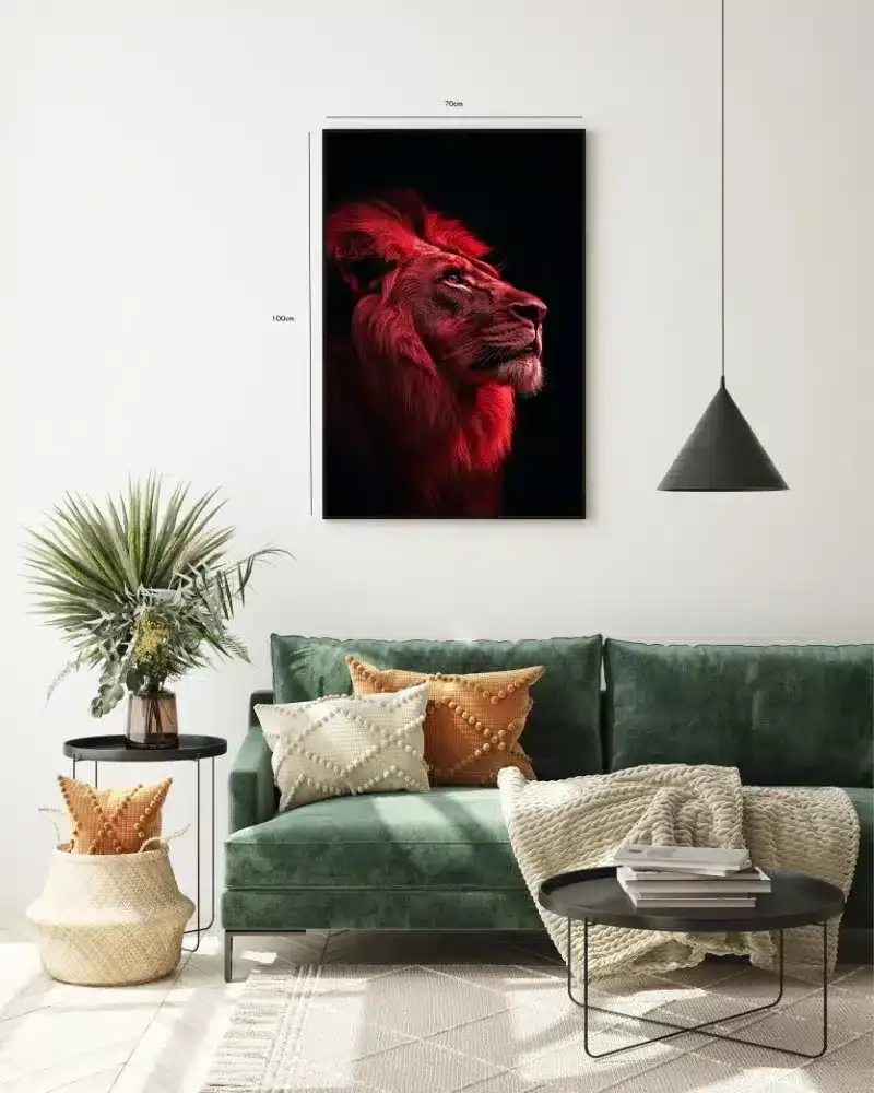 Lion Red Light Plakat