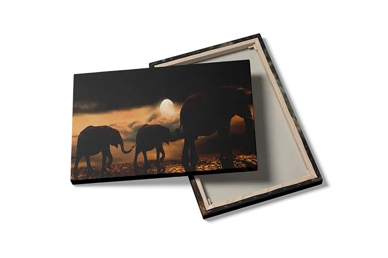 African Elephant Herd No3 Plakat