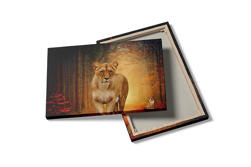 Lioness In Forest Plakat