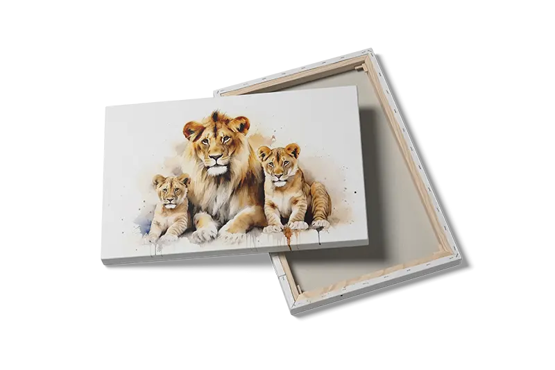 Lion Family No1 Plakat