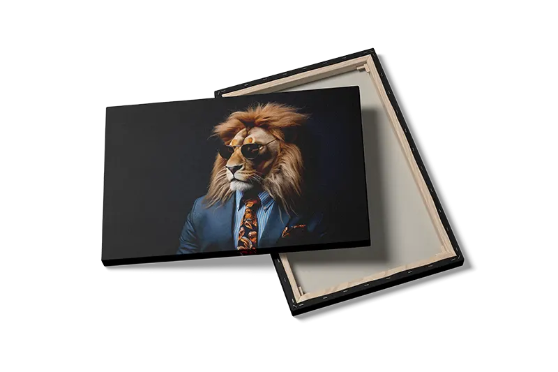 Lion In Suit Plakat