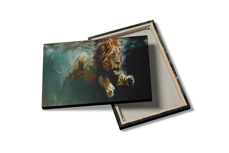 Lion Underwater Plakat