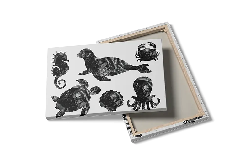 Blæksprutte Sea Otter Plakat