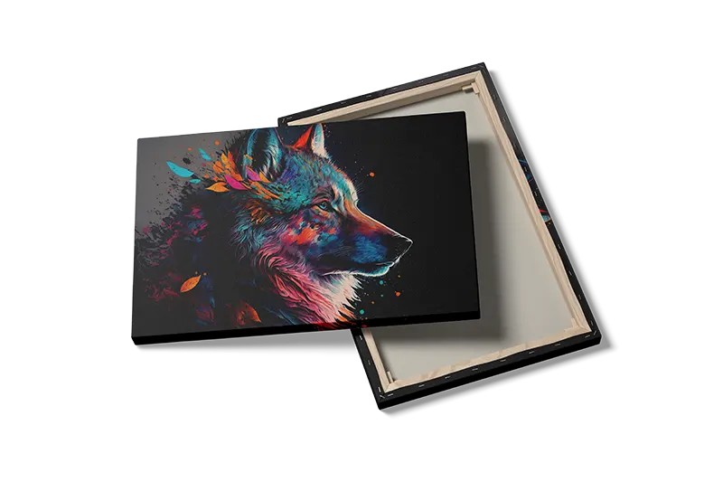 Colorful Wolf Plakat