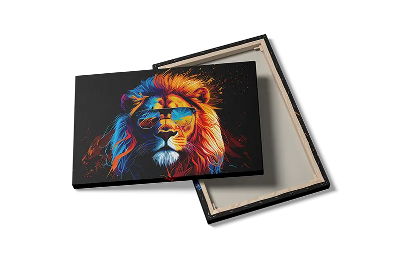 Lion With Glasses Plakat