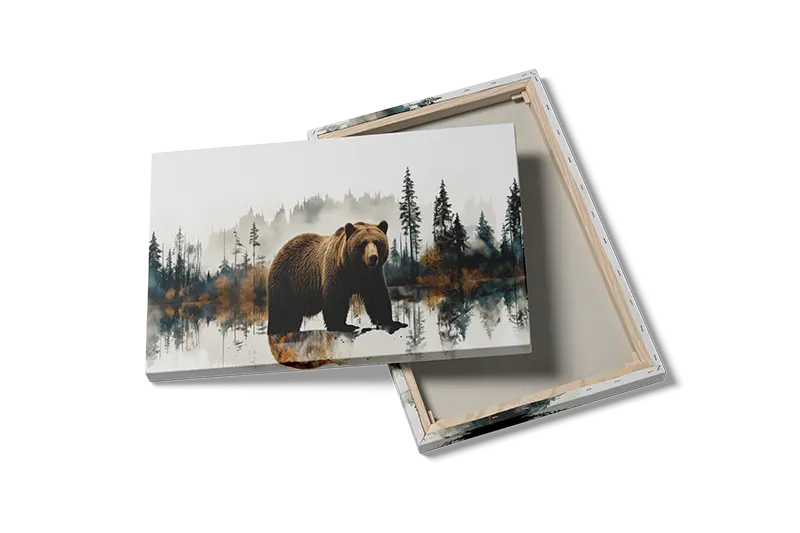 Brown Bear Reflection Plakat