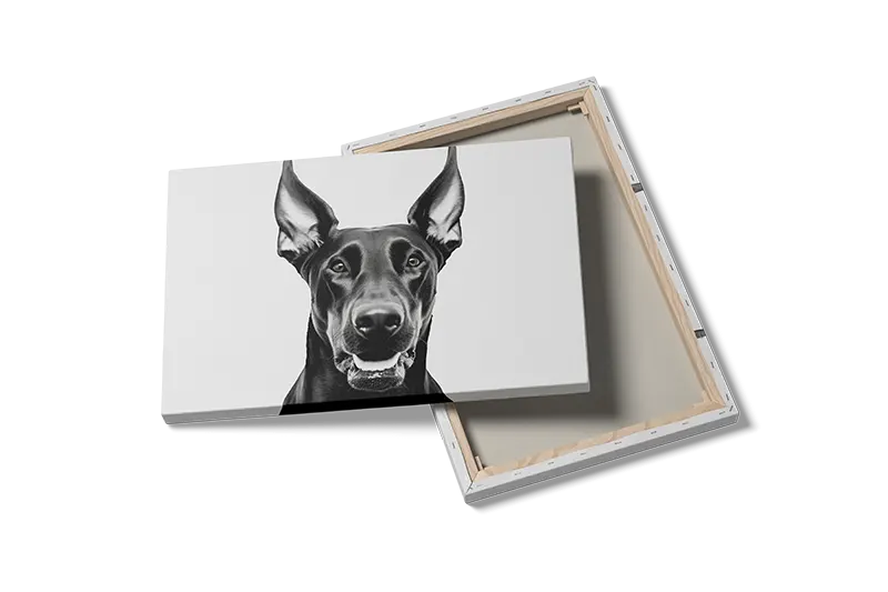 Hund Doberman Close Up Plakat