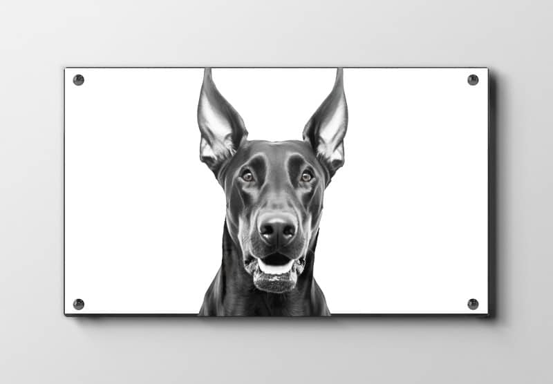 Hund Doberman Close Up Plakat
