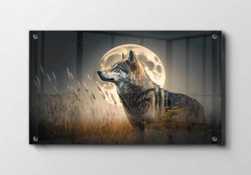 Wolf Full Moon Plakat