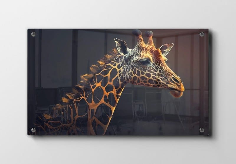 Giraffe Head Plakat