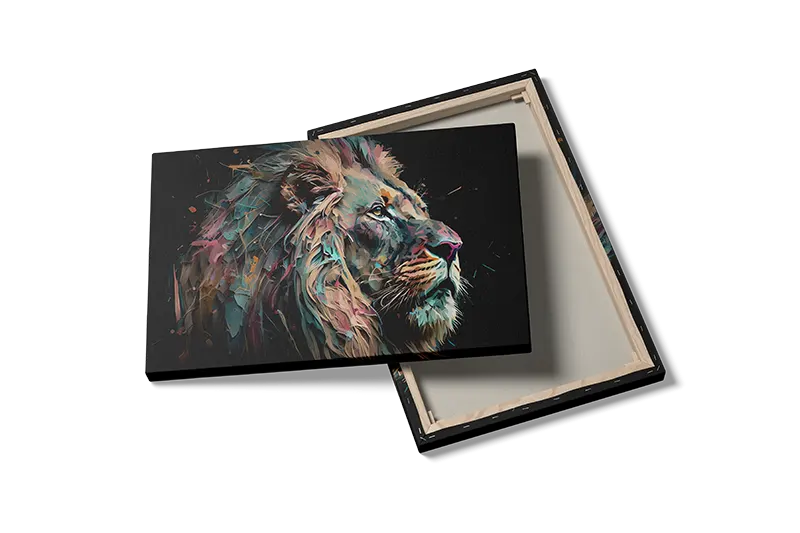Lion Colorful Portrait Plakat