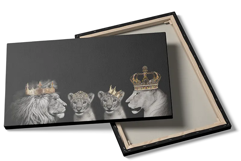 Lion Family Crowns Plakat