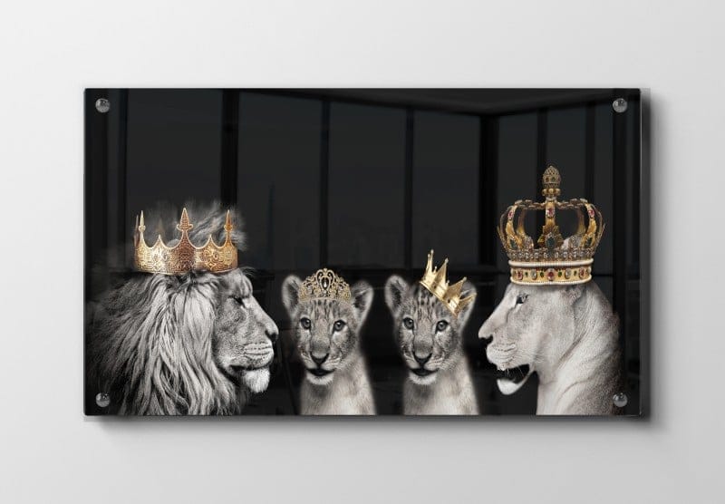 Lion Family Crowns Plakat