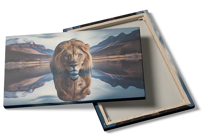 Lion Mountain Reflection Plakat