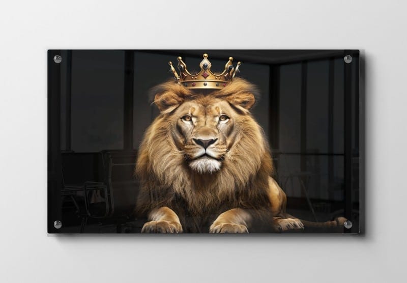 Lion With Crown Plakat