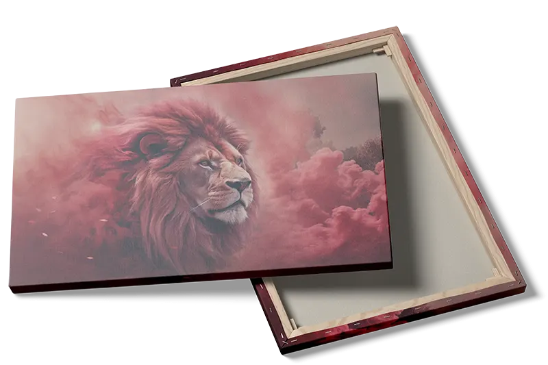 Lion Red Smoke Plakat