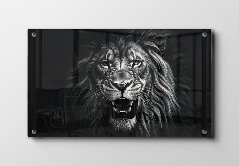 Lion Intense Closeup Plakat