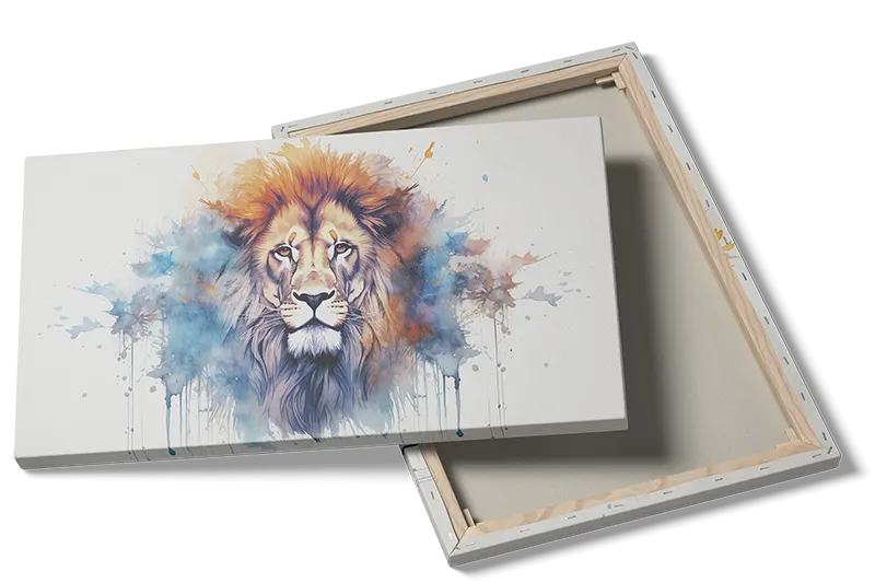 Lion Watercolor Plakat