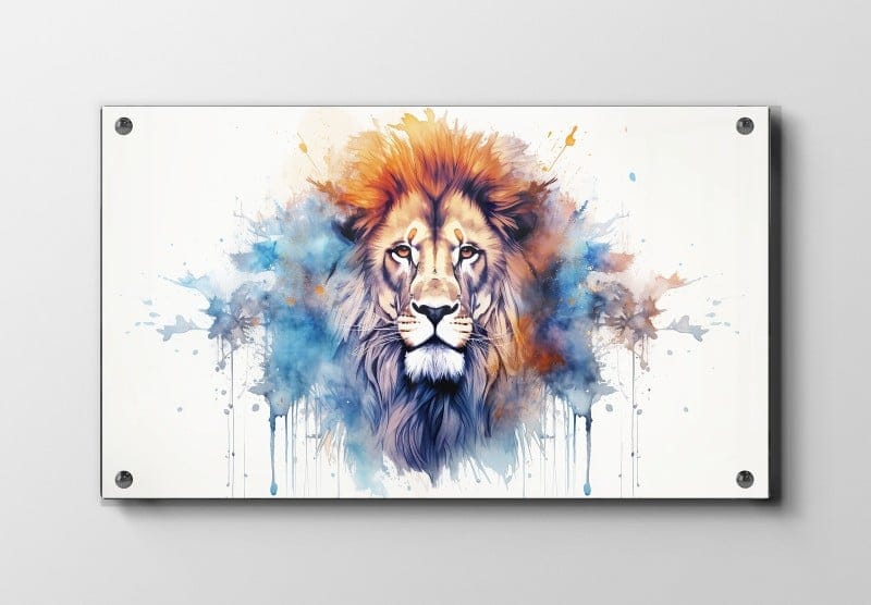 Lion Watercolor Plakat
