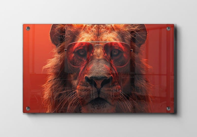 Lion With Sunglasses No2 Plakat