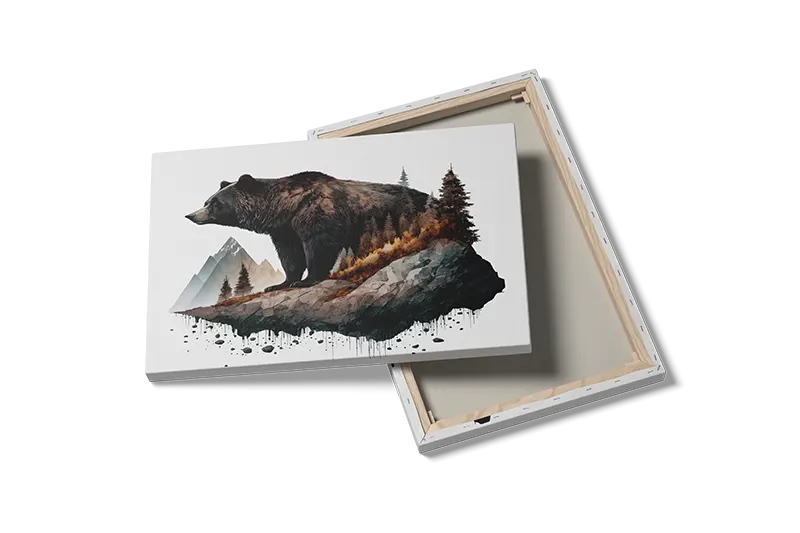 Brown Bear Landscape Plakat