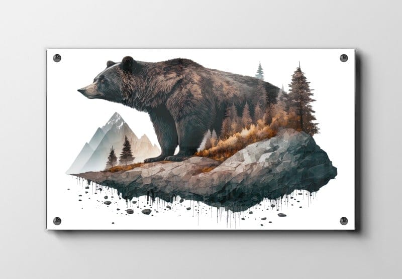 Brown Bear Landscape Plakat