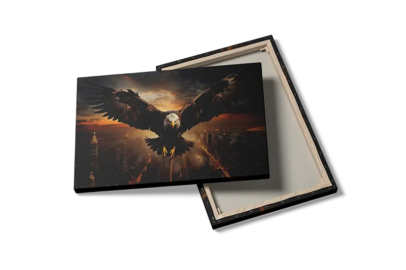 Bald Eagle Sunset Flight Plakat