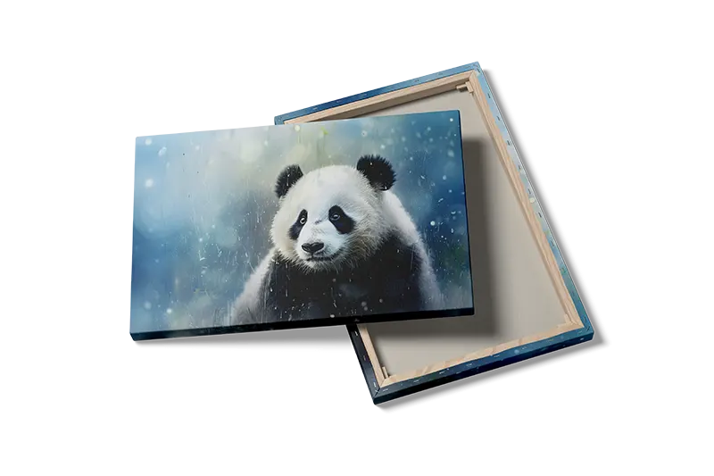 Giant Panda Winter Plakat