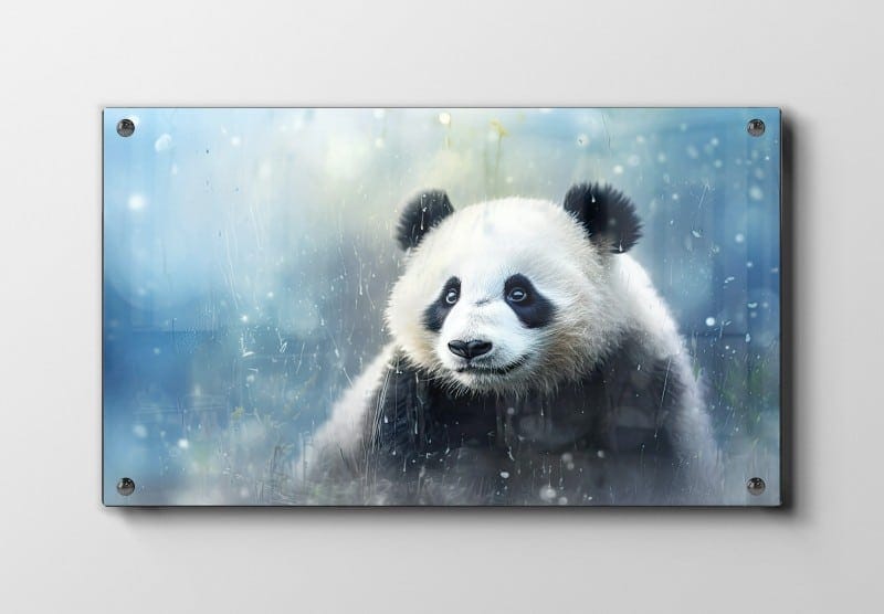 Giant Panda Winter Plakat
