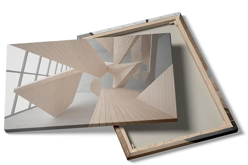 Moderne Geometrisk Kunstværk