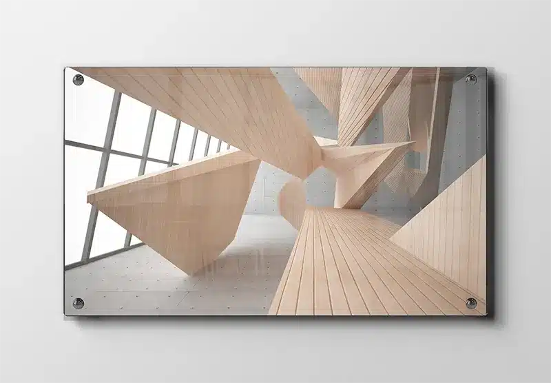 Moderne Geometrisk Kunstværk