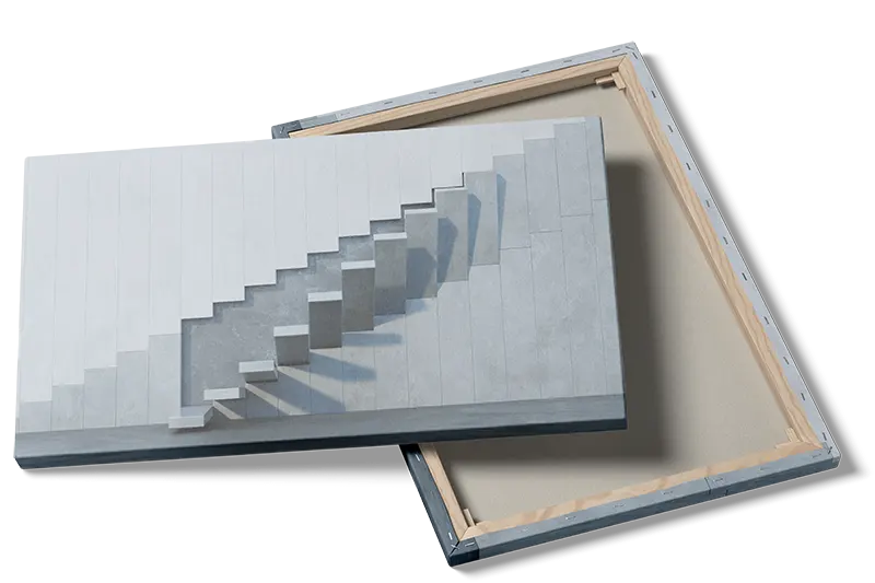 Moderne Trappeillusion i Beton