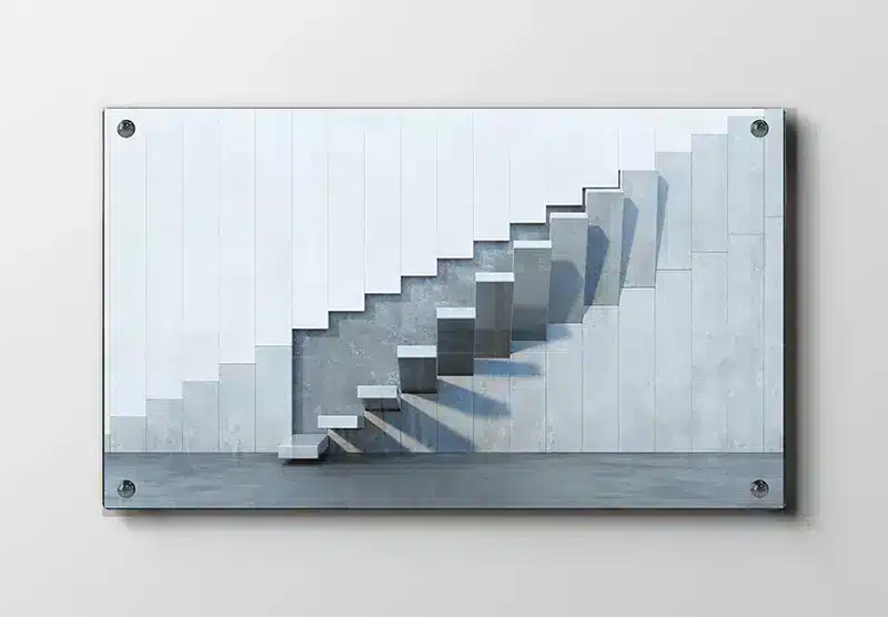 Moderne Trappeillusion i Beton
