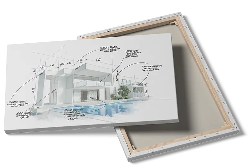Moderne Arkitektur Skitseplakat