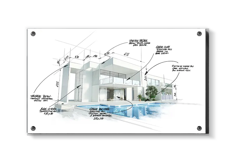 Moderne Arkitektur Skitseplakat