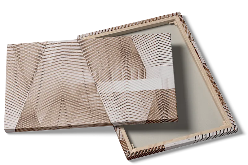 Geometrisk Elegance i Naturtoner