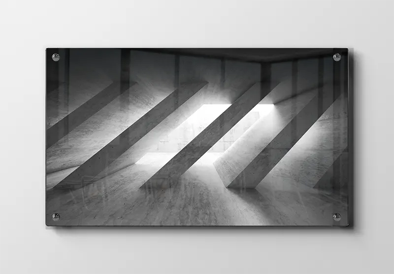 Arkitektonisk Minimalisme i Sort-Hvid