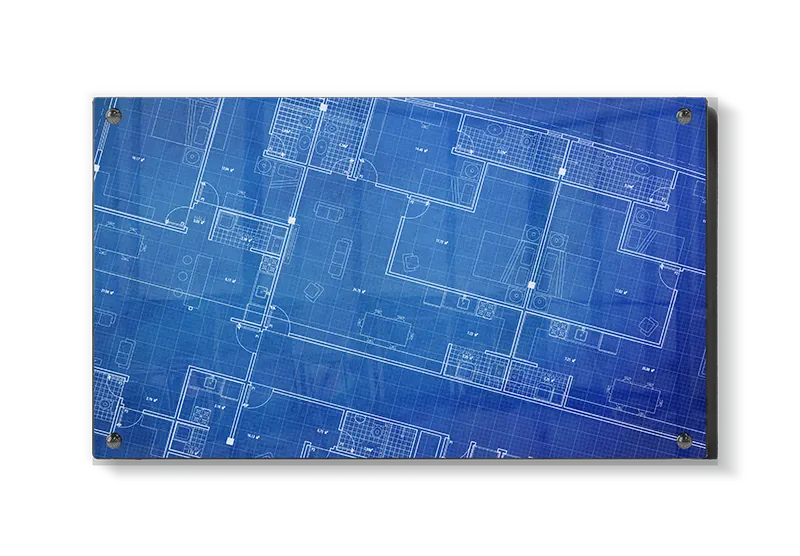 Arkitektens Drøm i Blå Nuancer