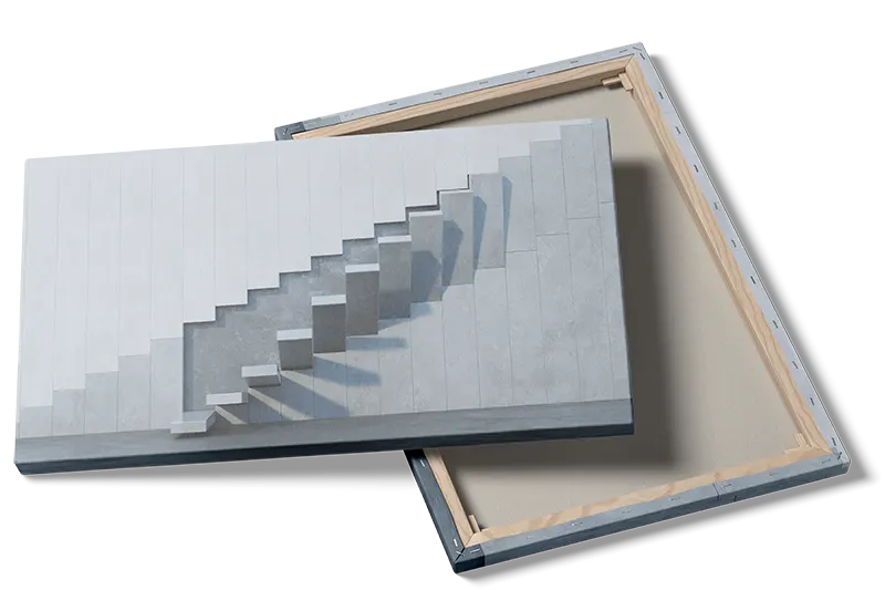 Moderne Trappekunst i Minimalistisk Stil