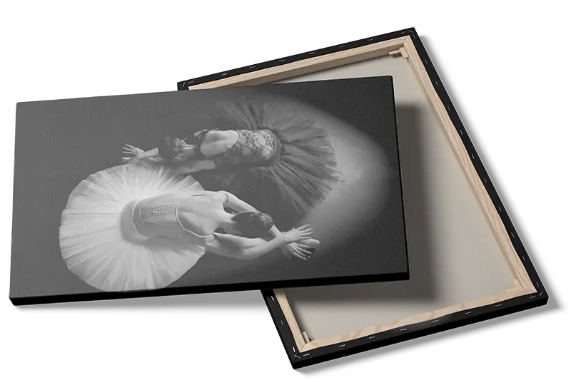 Grafisk Balletduet Set Ovenfra