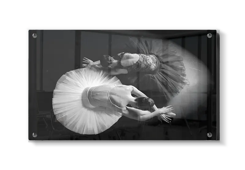 Grafisk Balletduet Set Ovenfra