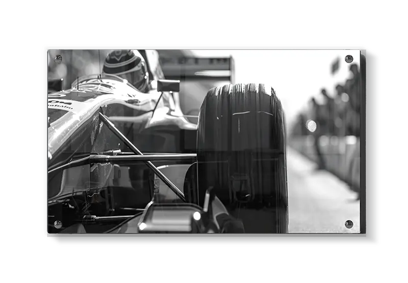 Grafisk Formelbil ved Pitlane