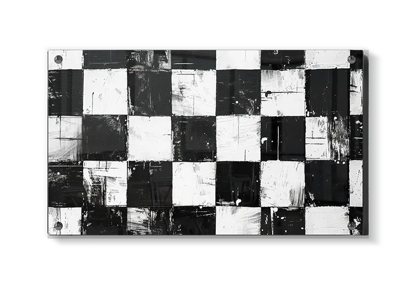 Abstrakt Sort-hvidt Skakmønster