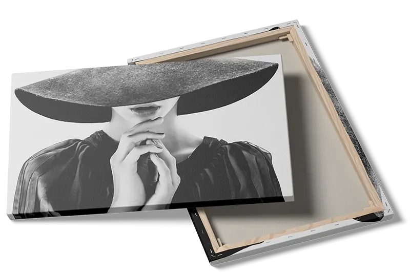 Kvindeportræt med Bred Hat