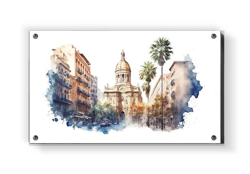 Urban Street Scene With Dome