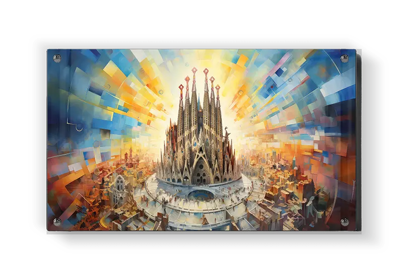 Futuristic Cityscape With Cathedral