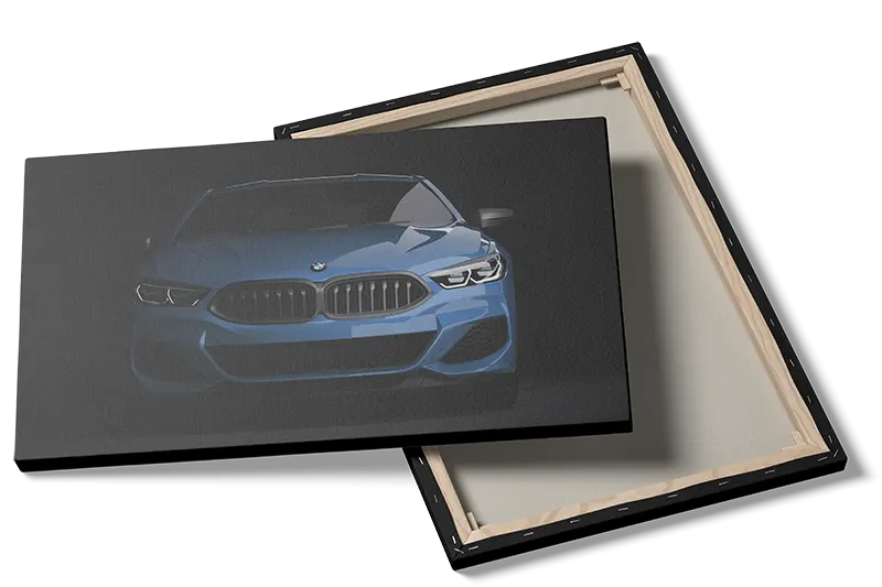 Blå BMW Forside