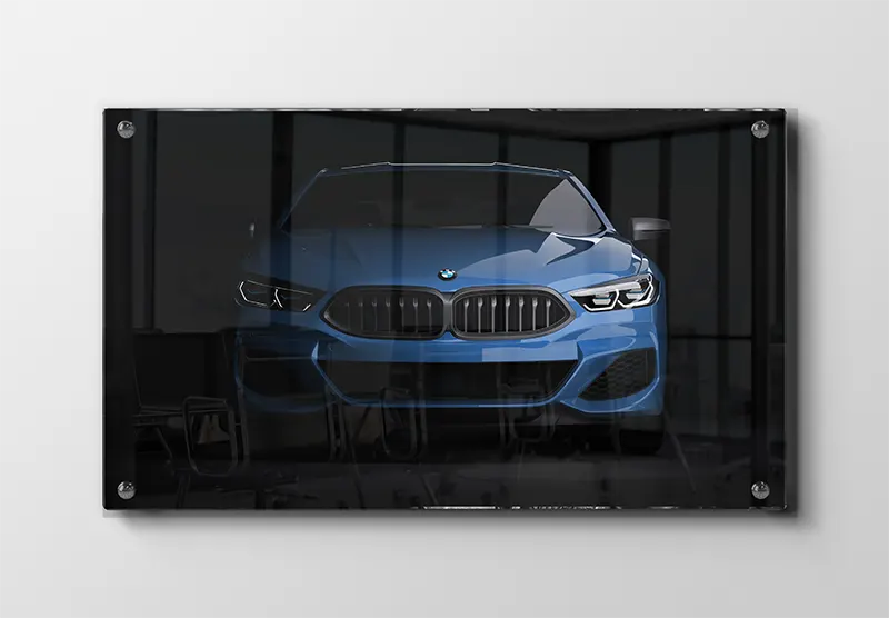 Blå BMW Forside