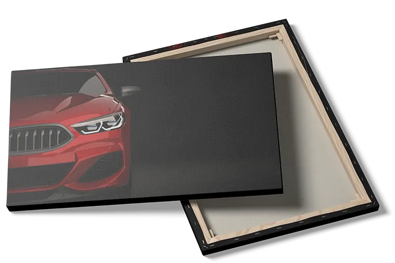 Rød BMW Forfra